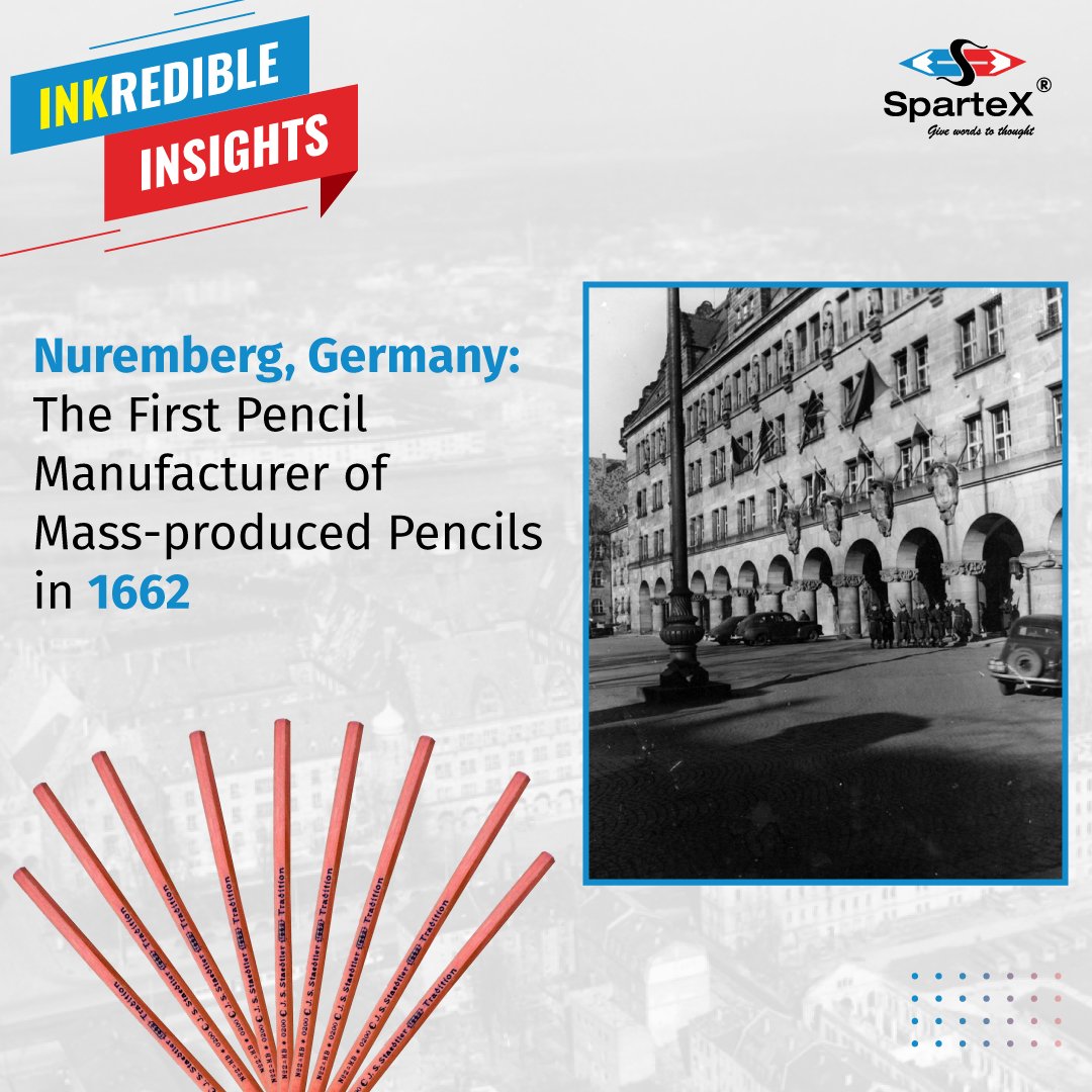 When and Where was the Pencil Mass-produced? 